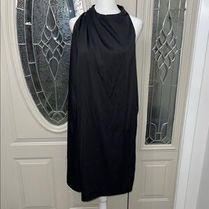 Aakaa One Shoulder Black Dress